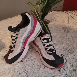 Kids Black and Red Sneakers